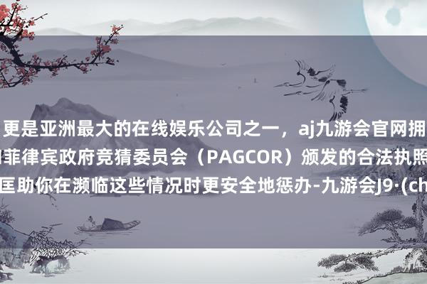 更是亚洲最大的在线娱乐公司之一，aj九游会官网拥有欧洲马耳他（MGA）和菲律宾政府竞猜委员会（PAGCOR）颁发的合法执照。不错匡助你在濒临这些情况时更安全地惩办-九游会J9·(china)官方网站-真人游戏第一品牌