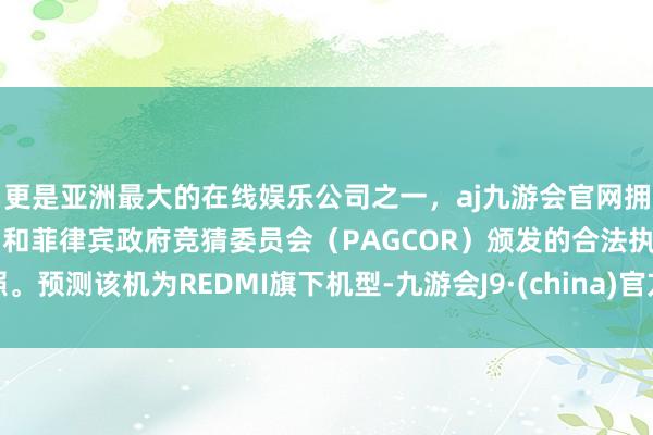 更是亚洲最大的在线娱乐公司之一，aj九游会官网拥有欧洲马耳他（MGA）和菲律宾政府竞猜委员会（PAGCOR）颁发的合法执照。预测该机为REDMI旗下机型-九游会J9·(china)官方网站-真人游戏第一品牌